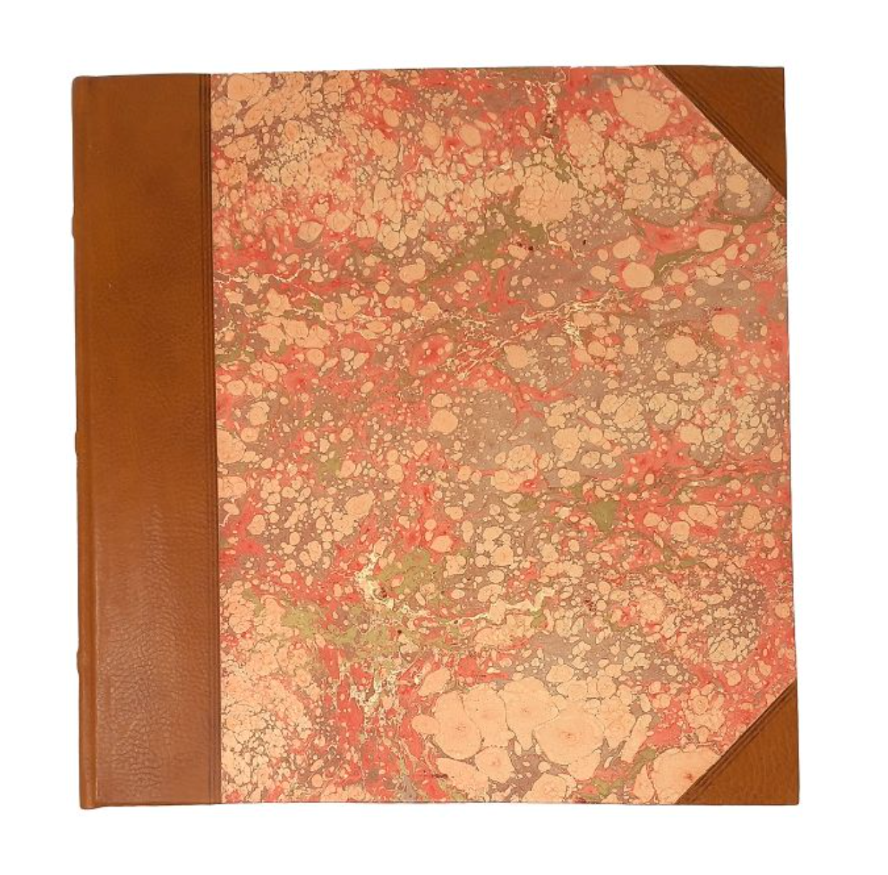 Marble and leather wedding album