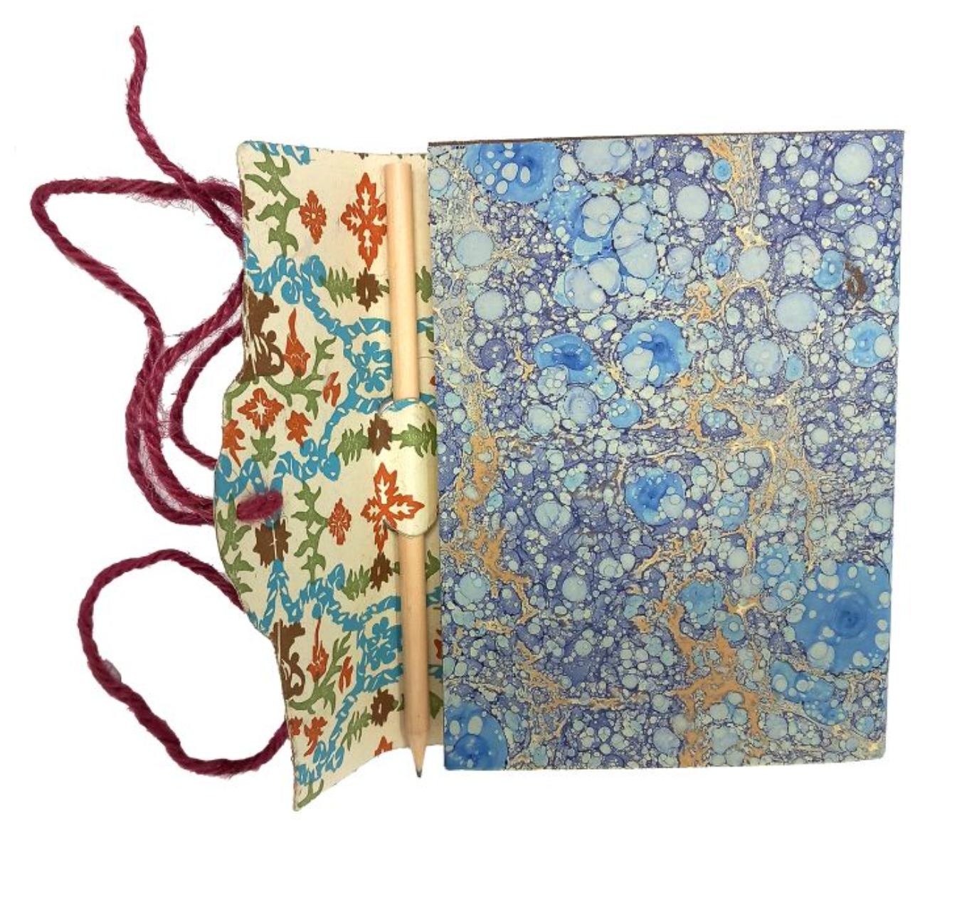 Notebook: Marbled paper