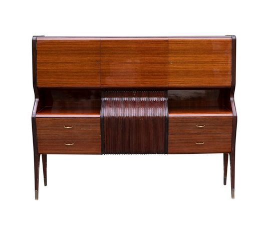 Osvaldo Borsani Cocktail Cabinet in Rosewood: Varedo, c.1950s