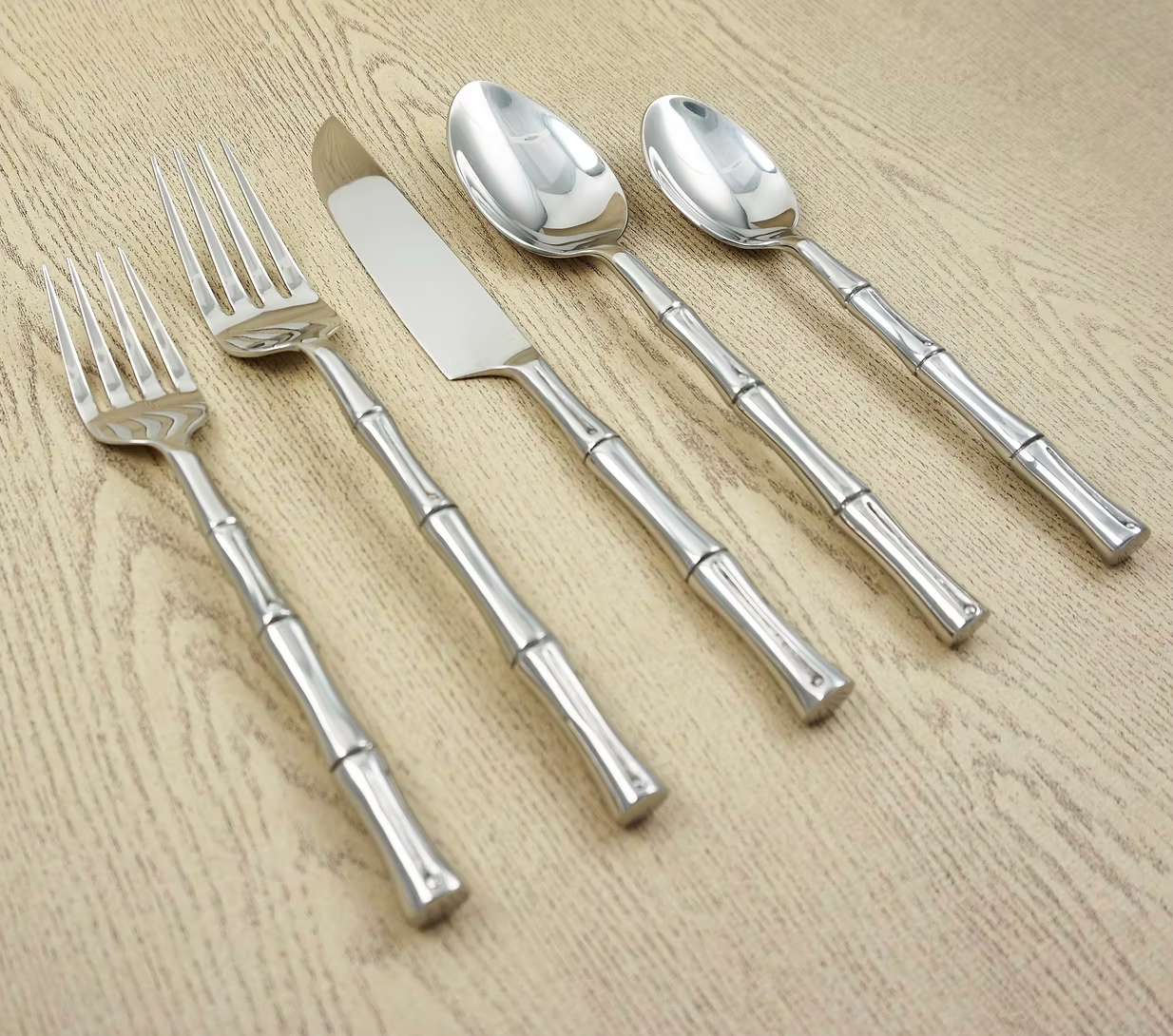 Stainless steel bamboo cutlery