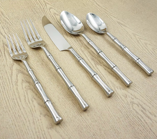 Stainless steel bamboo cutlery