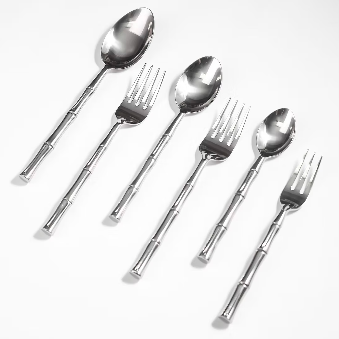 Stainless steel bamboo cutlery
