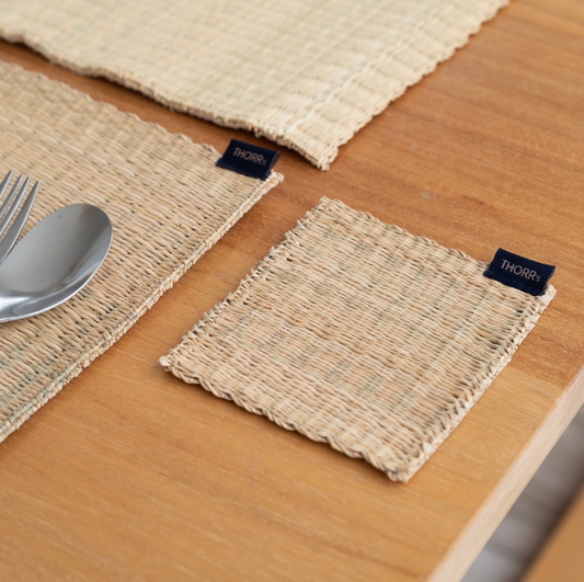 Natural sedge coaster