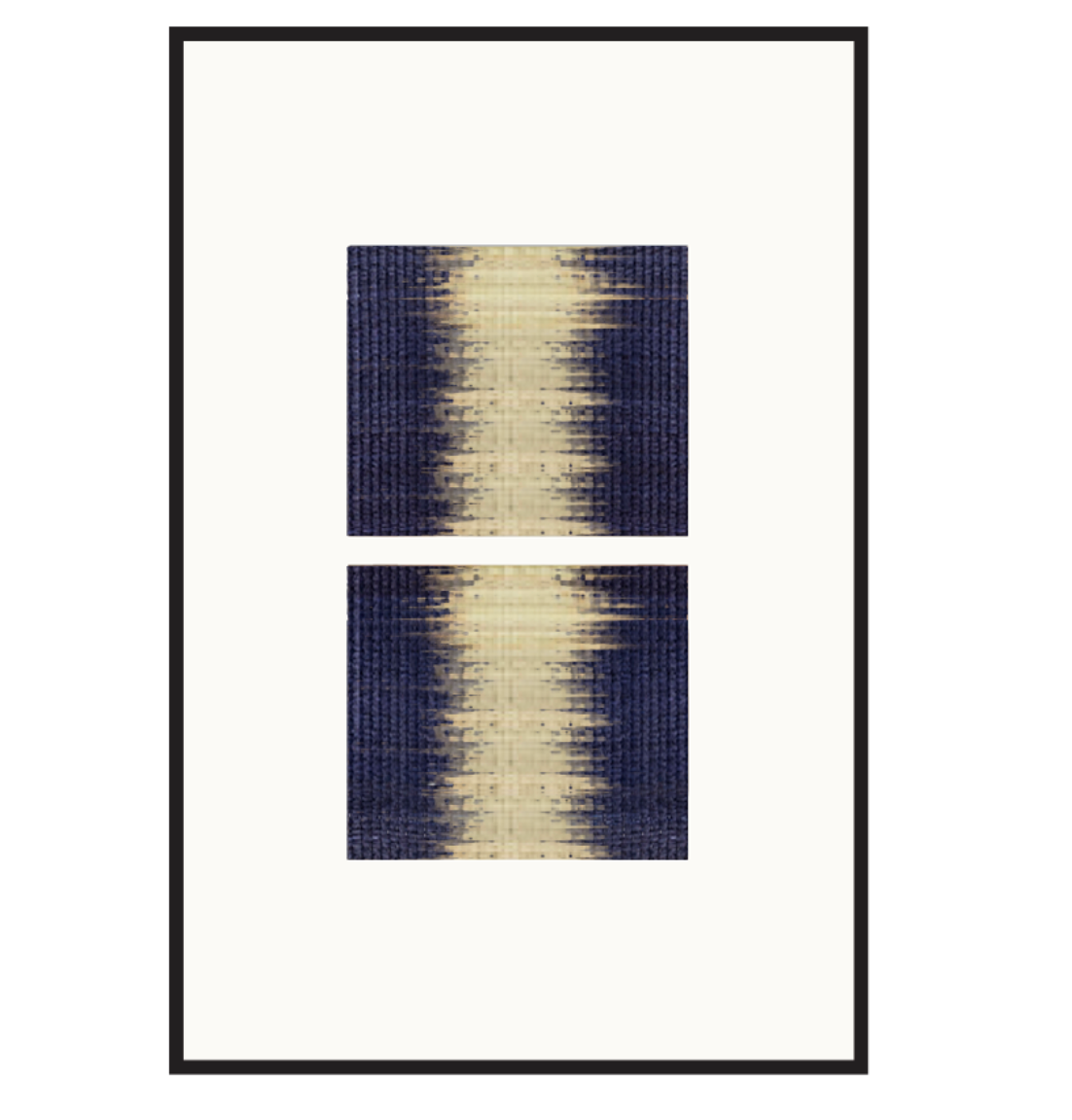 Blended framed woven wall art 02