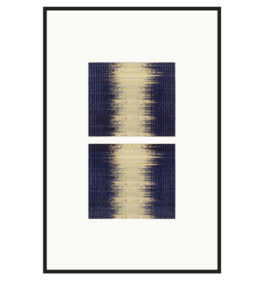 Blended framed woven wall art 02