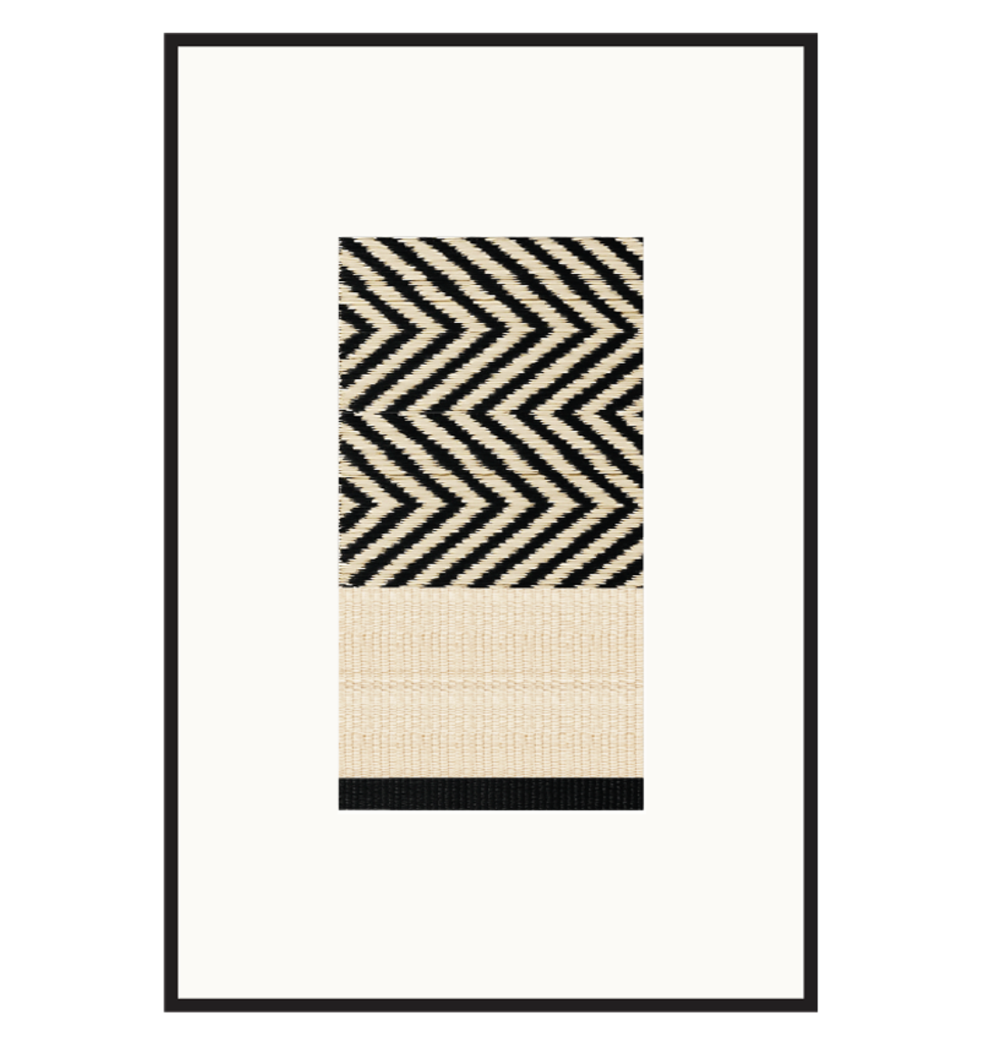 Yak 02 framed woven wall art