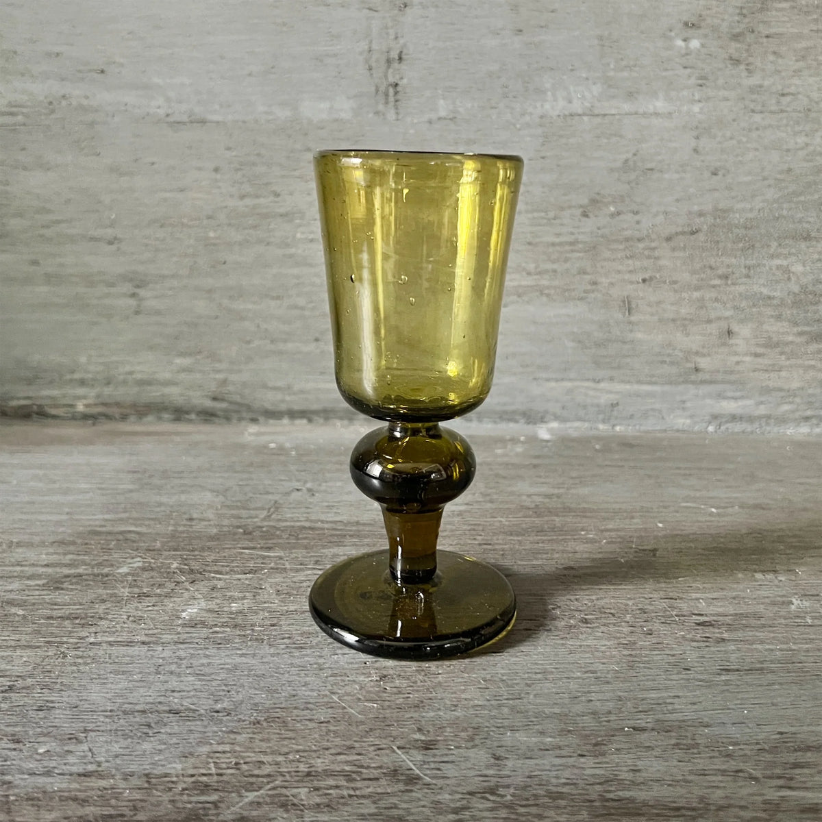 White Wine Glass, Miel — mouth-blown recycled glass by La Soufflerie, Paris