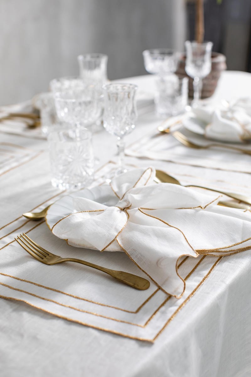 Sfogliatella placemat - Avorio-gold
