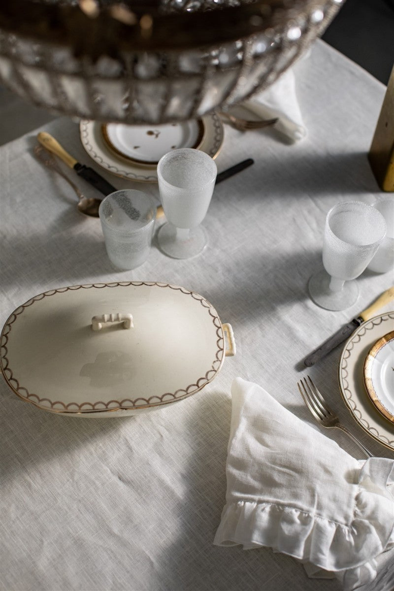Sfogliatella tablecloth - Avorio-gold