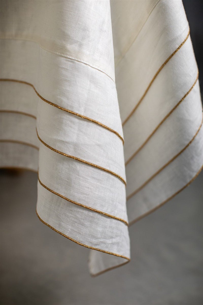 Sfogliatella tablecloth - Avorio-gold