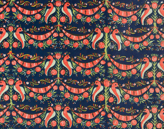 Block Printed paper sheet