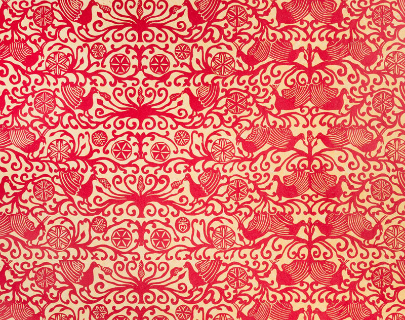 Block Printed paper sheet