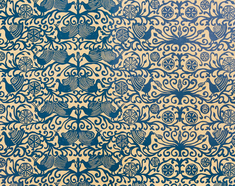 Block Printed paper sheet