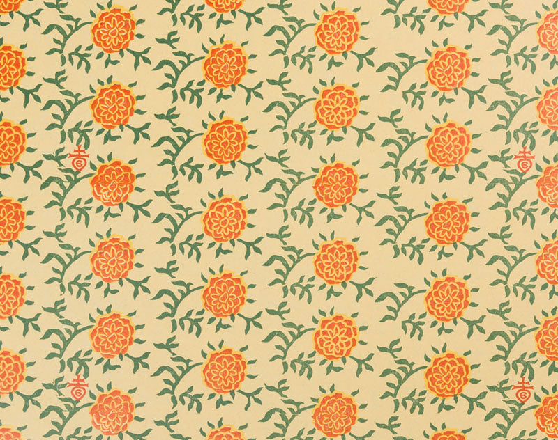 Block Printed paper sheet