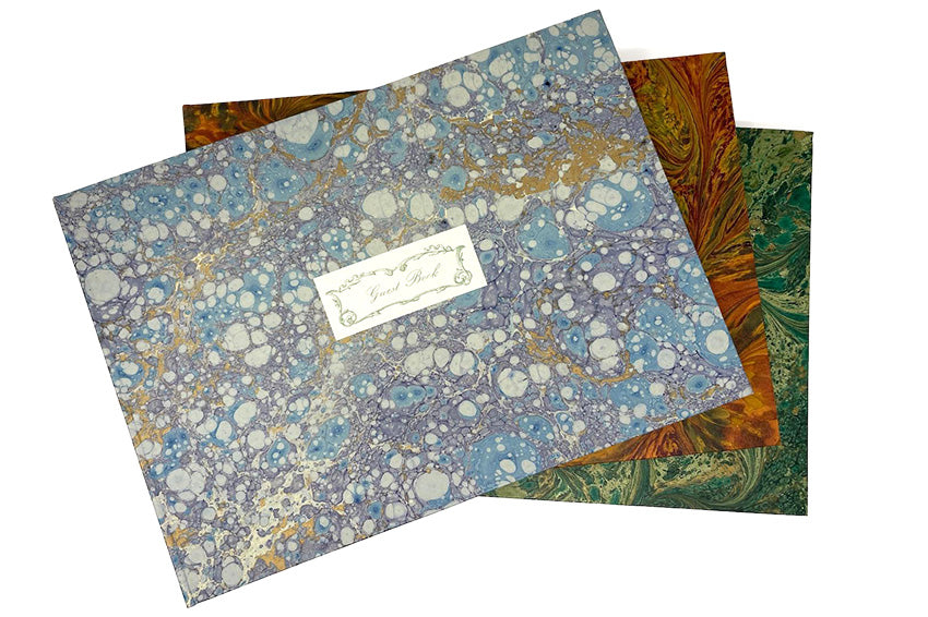 Marbled Paper Guestbook