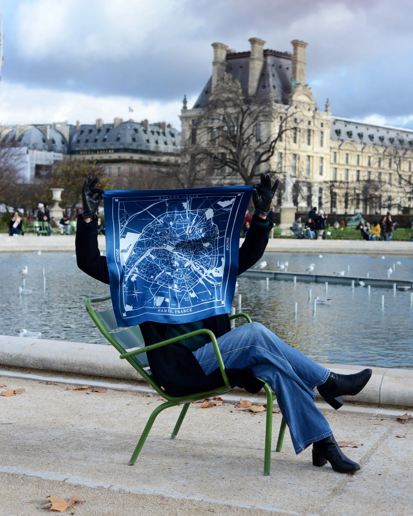 Silk Scarf - Paris