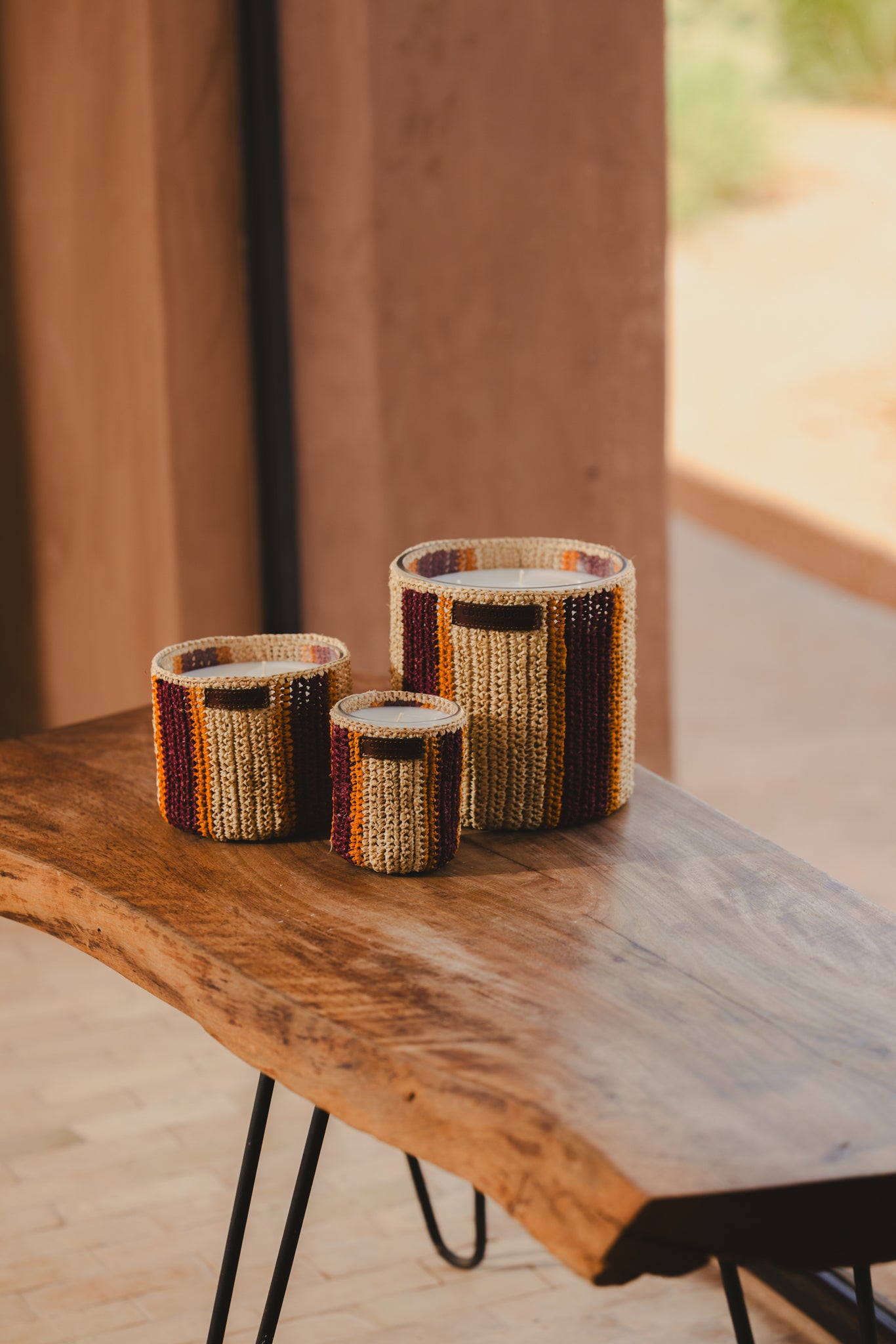 Candle Raphia Rim