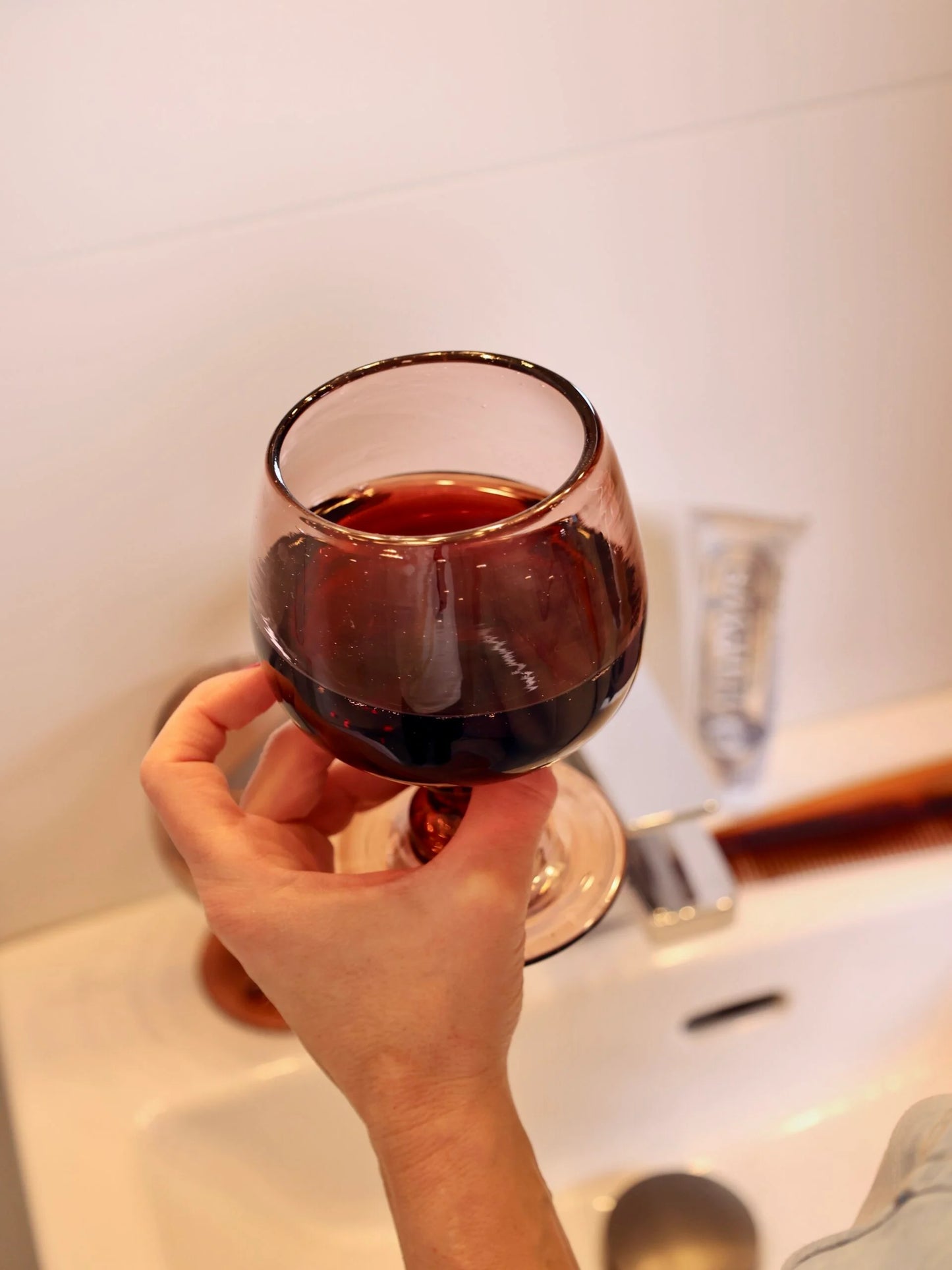 Red Wine Glass Framboise