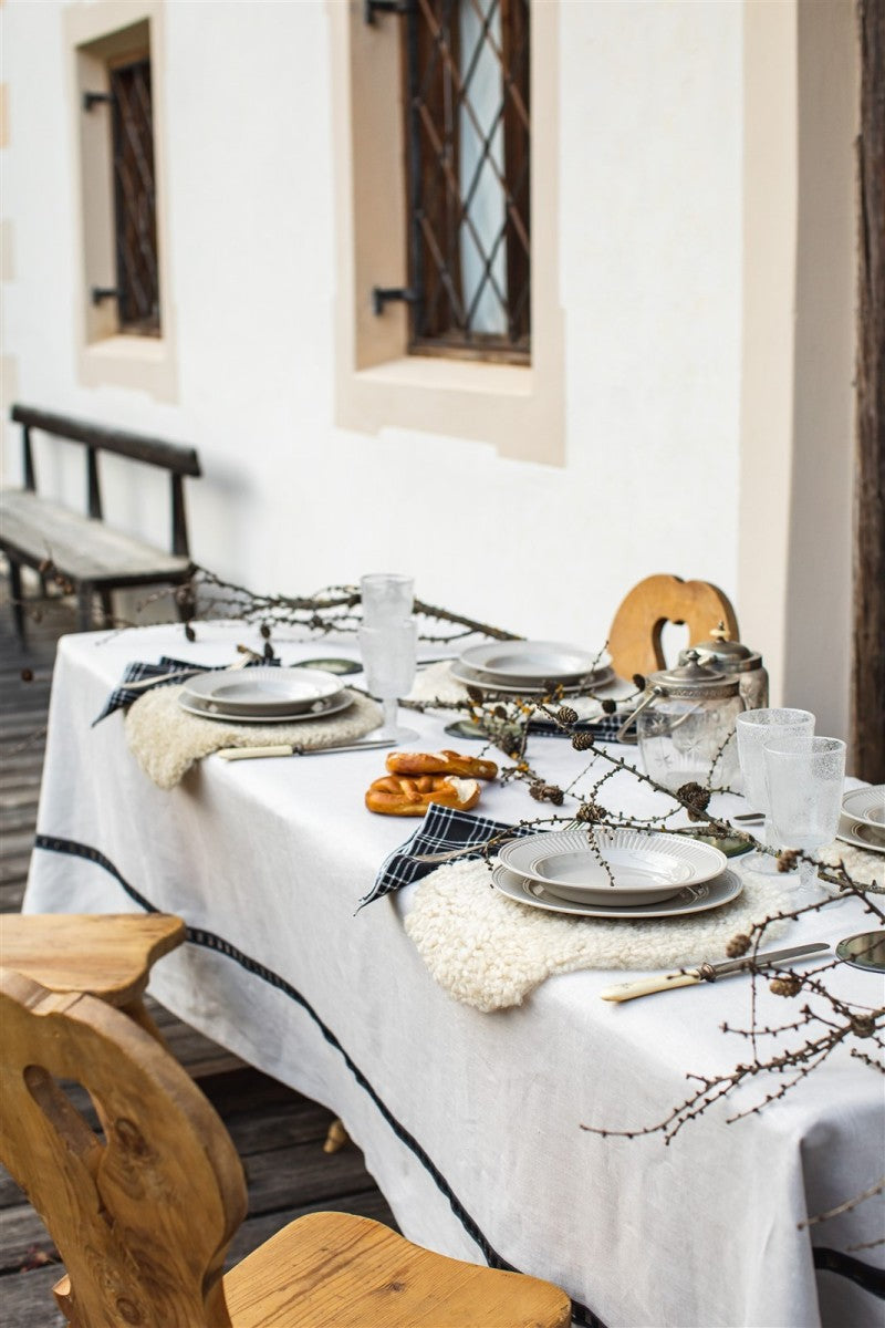 Riviera tablecloth - Mastice-Nero-Mastice