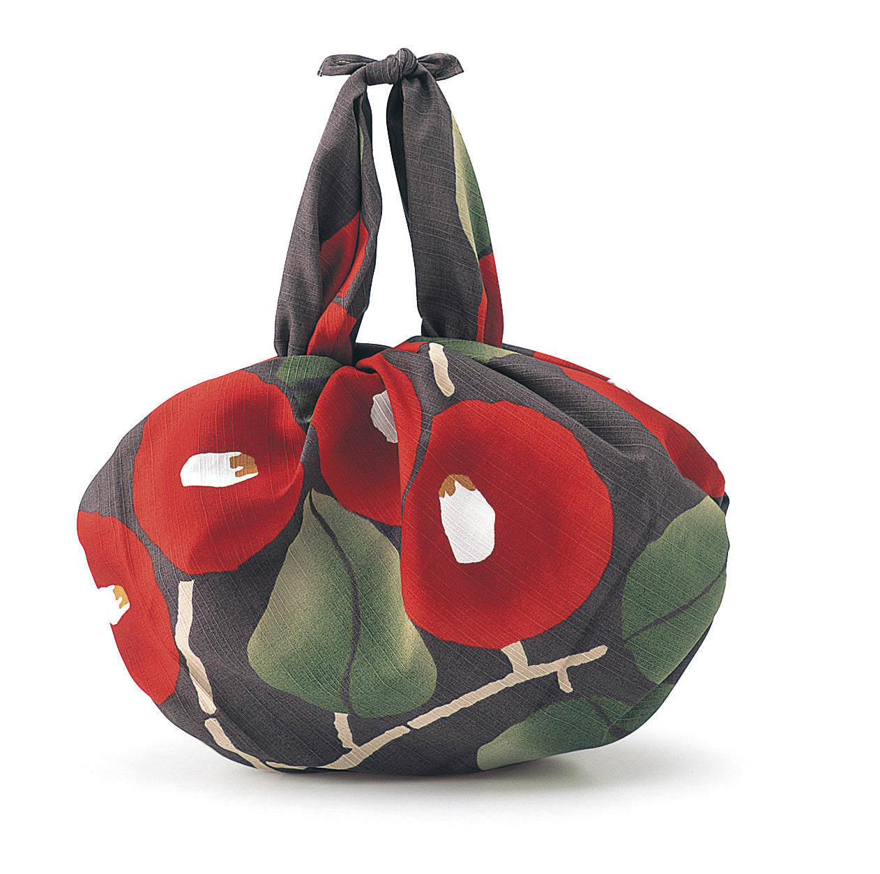 Furoshiki: Yumeji Takehisa, Camellia, Grey
