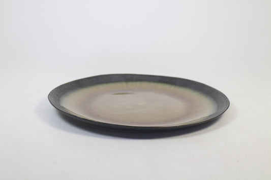 Glassy collection large plate in brown by Prempracha's Collection