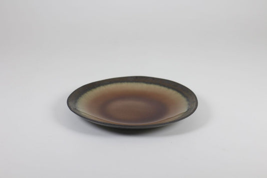 Glassy collection small plate in brown by Prempracha's Collection