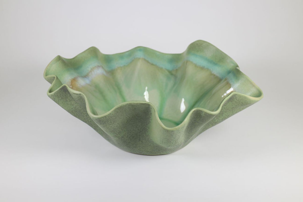 Drip glaze bowl in orange by Prempracha's Collection