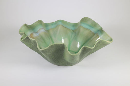 Drip glaze bowl in orange by Prempracha's Collection