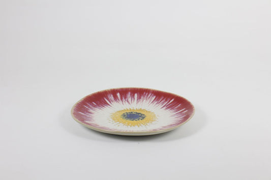 Tie Dye collection small plate in red by Prempracha's Collection