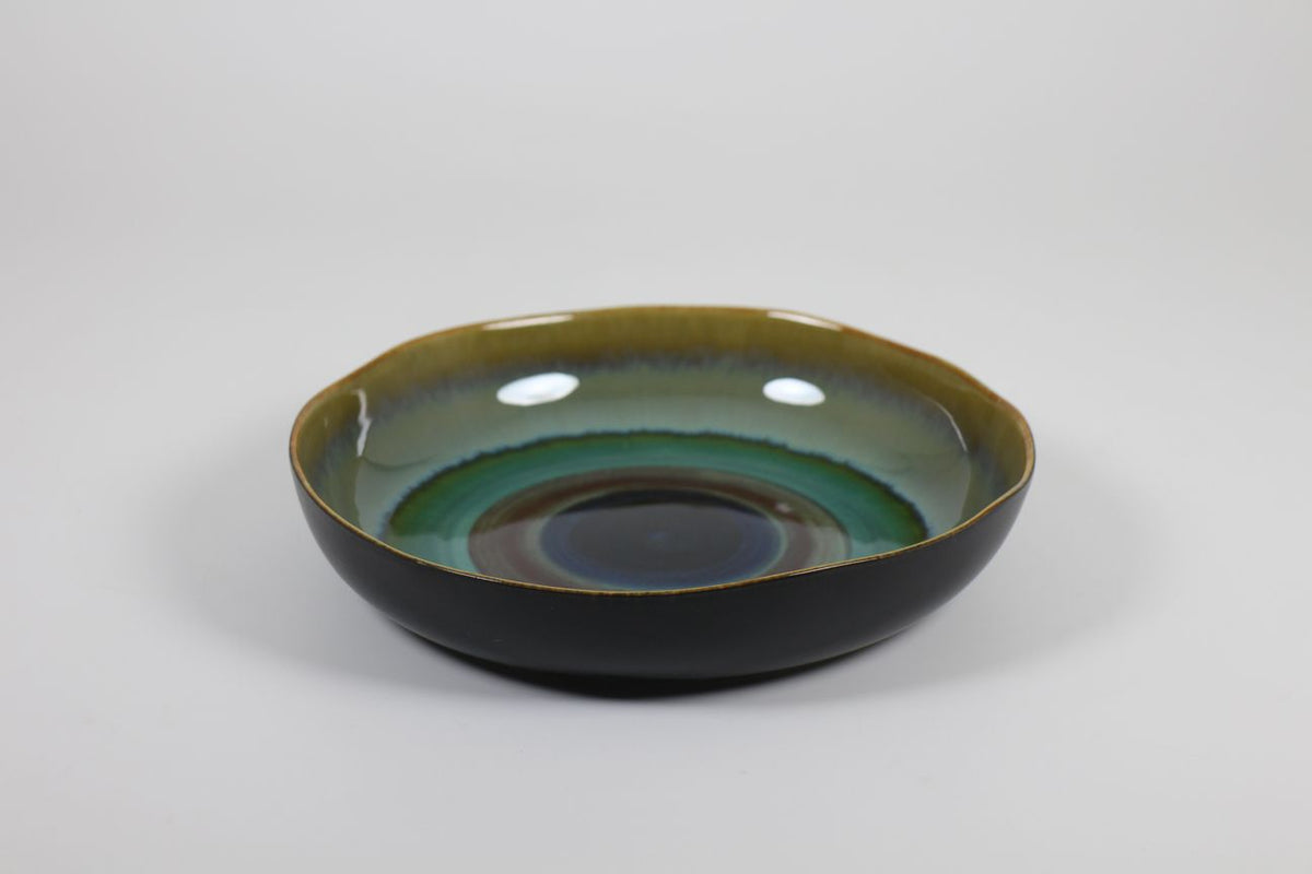 Hand-painted multicoloured plate/bowl by Prempracha's Collection