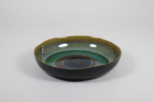Hand-painted multicoloured plate/bowl by Prempracha's Collection
