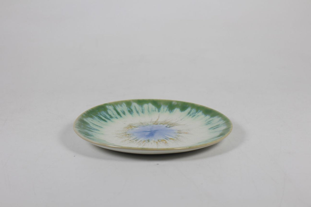 Tie Dye collection small plate in green by Prempracha's Collection