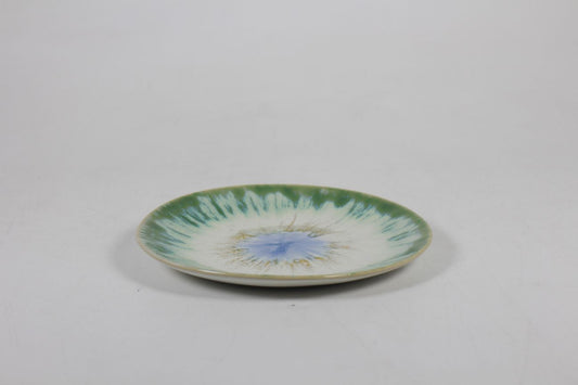 Tie Dye collection small plate in green by Prempracha's Collection