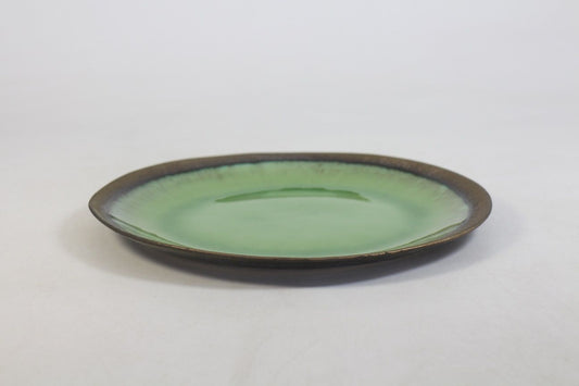 Glassy collection large plate in green by Prempracha's Collection