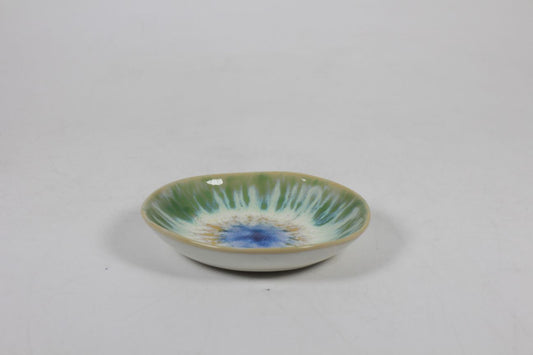 Tie Dye collection mini plate in green by Prempracha's Collection