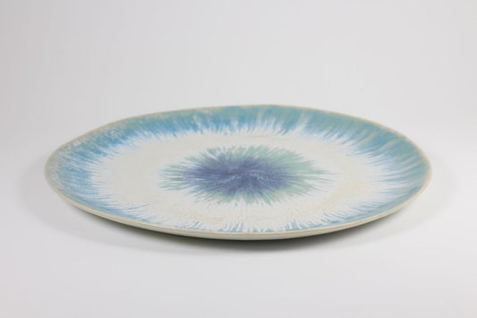 Tie Dye collection large plate in blue by Prempracha's Collection